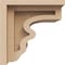 Ekena Millwork 4"W x 4"D x 4"H Wide Highland Rough Cedar Woodgrain TimberThane Corbel, Primed Tan CORUR04X04X04HLDRCPR - alternate 6